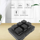 6 Key Gaming Keyboard, USB RGB Mechanical PC Keypad, Compatibility